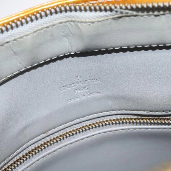 LOUIS VUITTON Monogram Vernis Houston Hand Bag Gris - Picture 11 of 16